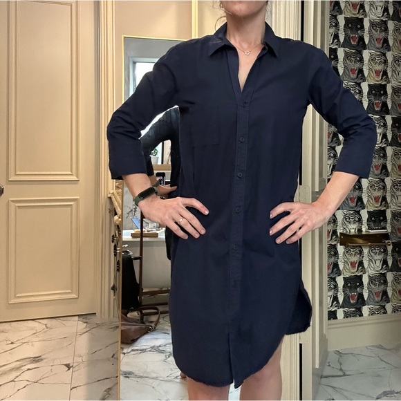 Michael Stars Dresses & Skirts - Michael Stars |Small Navy cotton Shirt dress